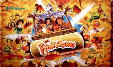 The Flintstones backglass