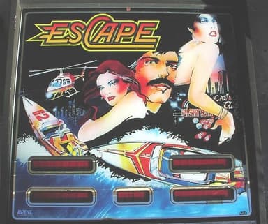 Escape backglass