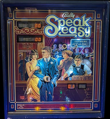 Speakeasy backglass