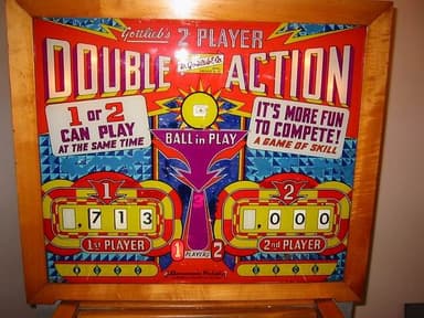 Double Action backglass