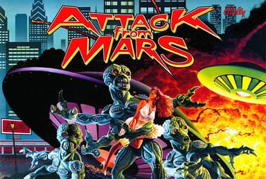 Attack From Mars (Remake Special) backglass
