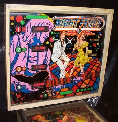 Night Fever backglass
