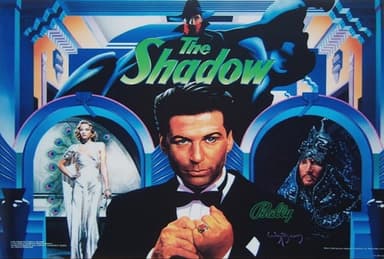 The Shadow backglass