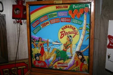 Hawaiian Beauty backglass