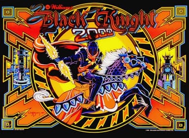 Black Knight 2000 backglass