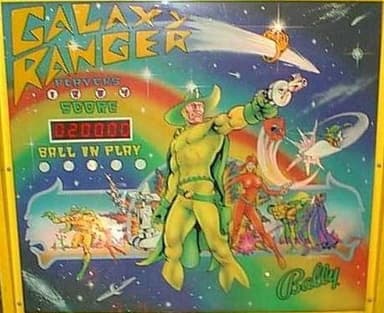 Galaxy Ranger backglass
