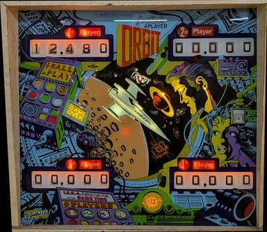 Orbit backglass
