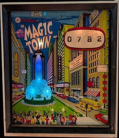 Magic Town backglass
