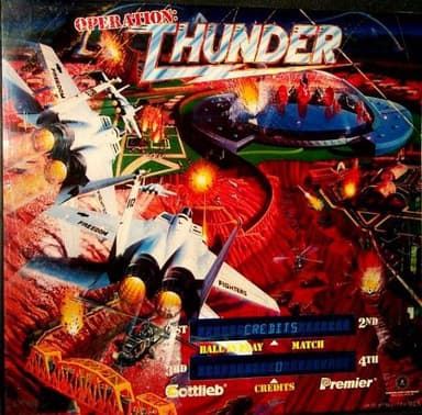 Operation: Thunder backglass