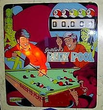 Play Pool backglass