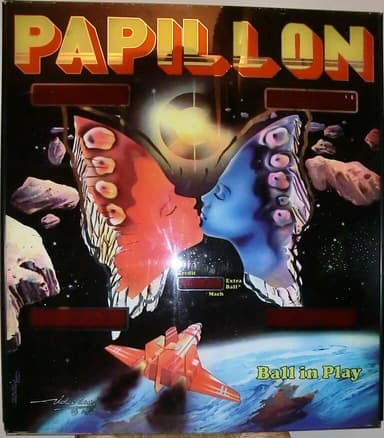 Papillon backglass