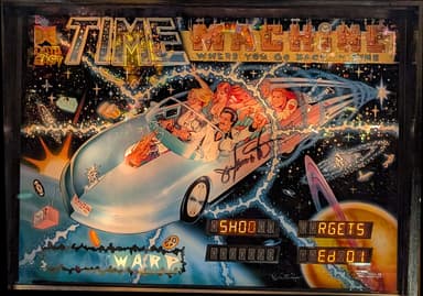 Time Machine backglass
