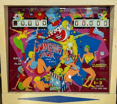 Jumping Jack backglass