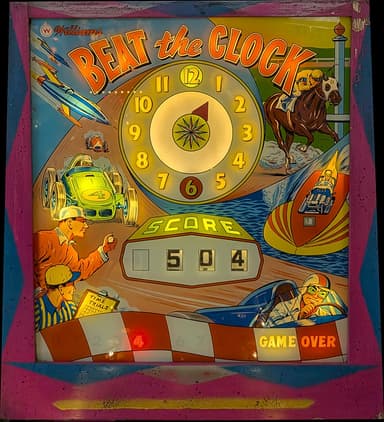 Beat the Clock backglass