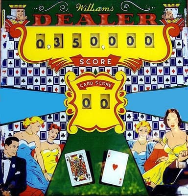 Dealer backglass