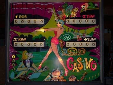 Casino backglass