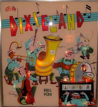 Dixieland backglass
