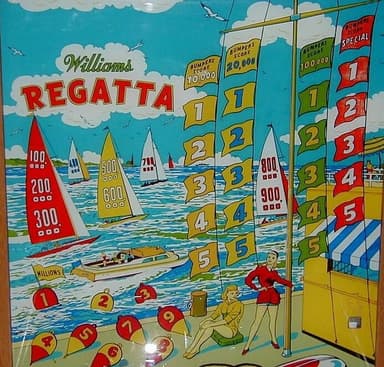 Regatta backglass