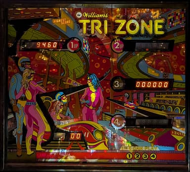 Tri Zone backglass