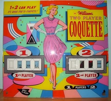 Coquette backglass