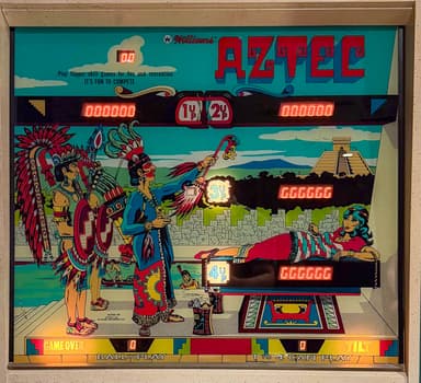 Aztec (SS) backglass