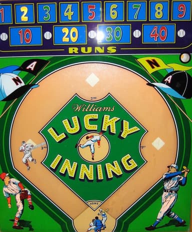 Lucky Inning backglass