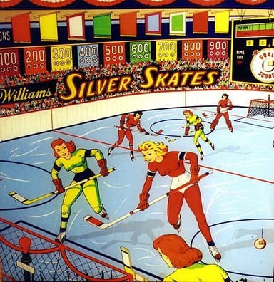 Silver Skates backglass