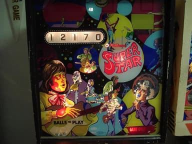 Super Star backglass
