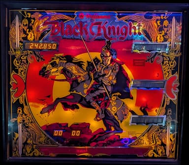 Black Knight backglass