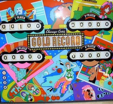 Gold Record backglass