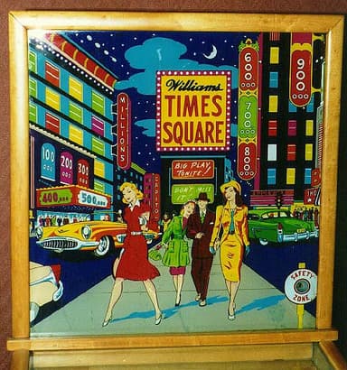 Times Square backglass