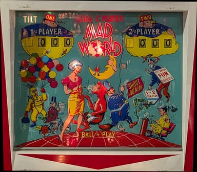 Mad World backglass