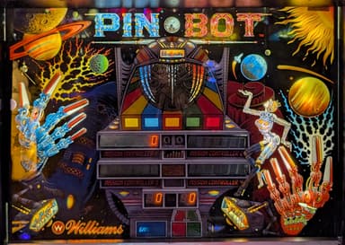 Pinbot backglass