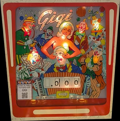 Gigi backglass