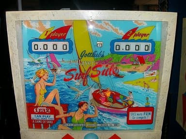 Surf Side backglass