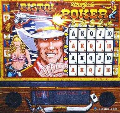 Pistol Poker backglass