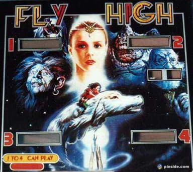 Fly High backglass
