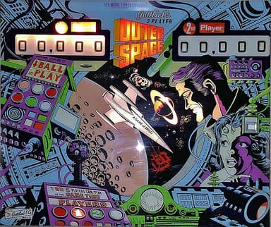 Outer Space backglass