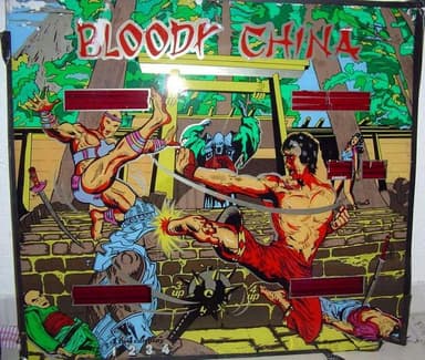 Bloody China backglass