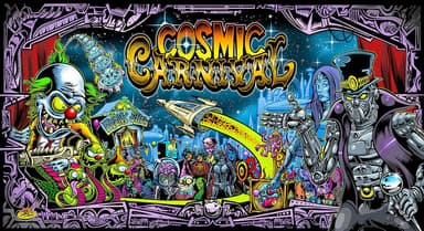 Cosmic Carnival backglass