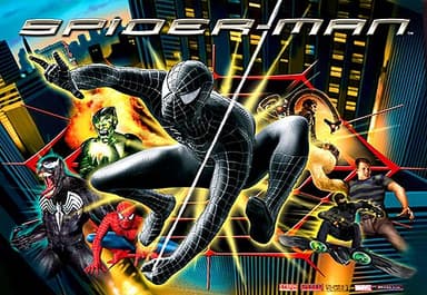 Spider-Man (Black Suited LE) backglass