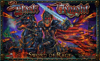 Black Knight: Sword of Rage (Premium) backglass