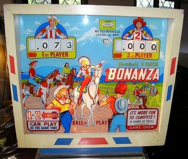 Bonanza backglass