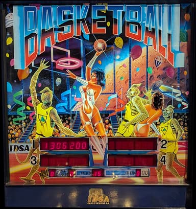 Basketball backglass
