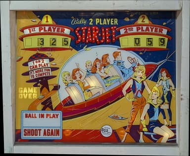 Star-Jet backglass