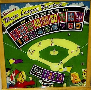 Major League Baseball backglass