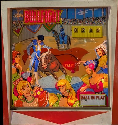 Bullfight backglass