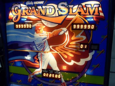 Grand Slam backglass
