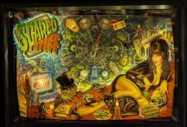 Scared Stiff backglass
