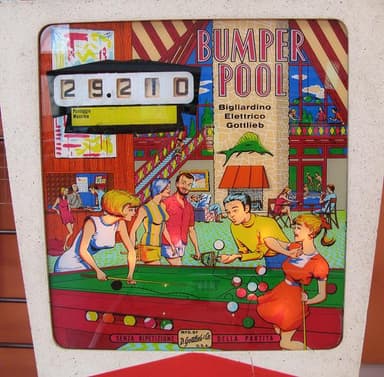 Bumper Pool backglass